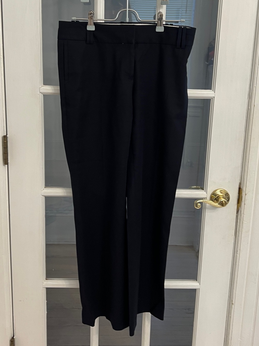 J. CREW Women's Black City Fit 1035 Trouser Pants in Superfine Cotton Size 6